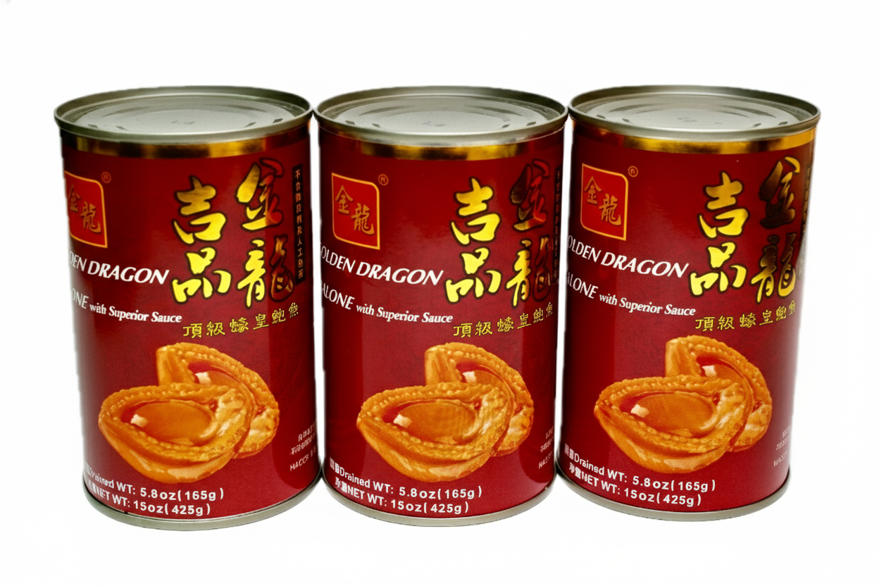 金龍牌紅燒吉品鮑魚8頭 (大罐庄)/3罐