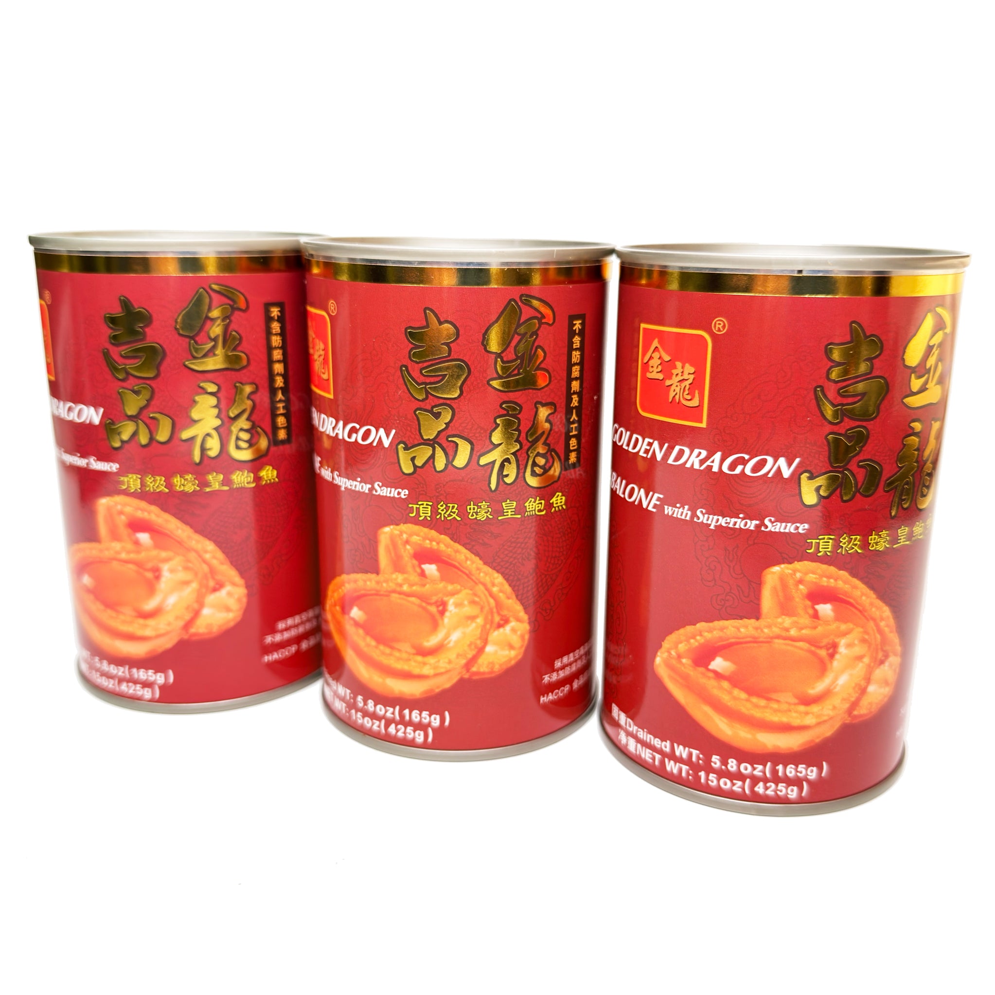 金龍牌紅燒吉品鮑魚4頭 (大罐庄)/3罐